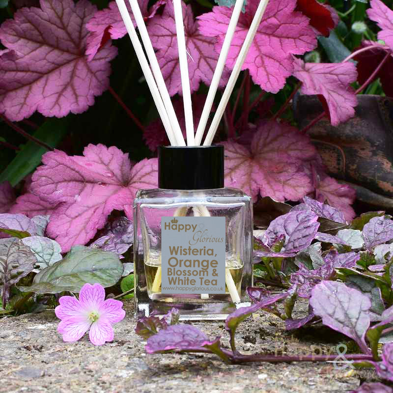 Wisteria, Orange Blossom & White Tea fragrance reed diffuser