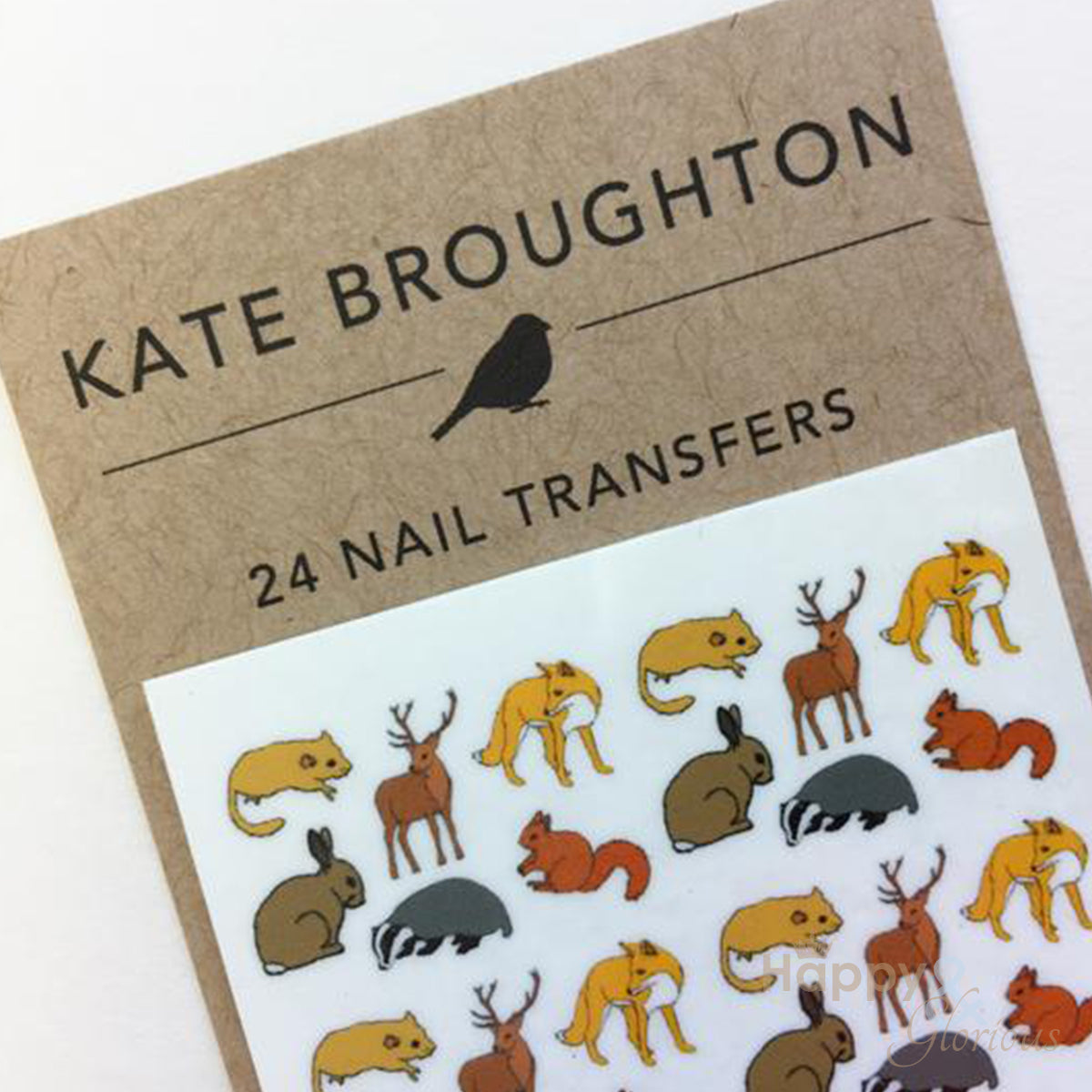 Woodland creatures nail art transfers - pack of 24